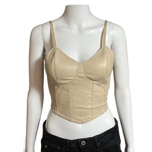 Chic Beige Bodysuit Top